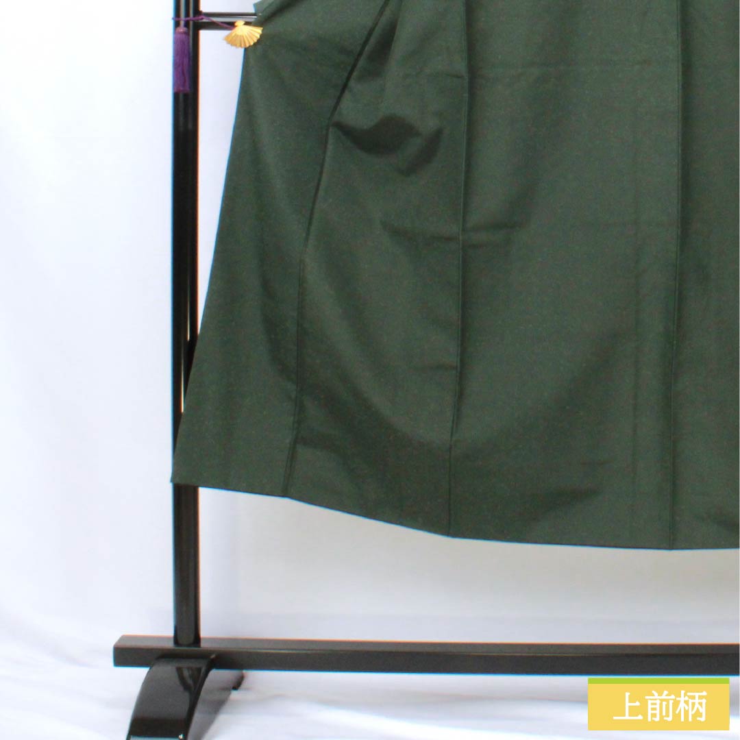 男物 正絹 Sランク 身丈140.5cm 裄丈68cm 納戸茶色(なんどちゃいろ) ひげ紬 袷 緑系 1119001352419