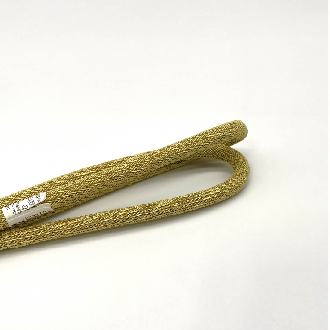 (新品)帯締め 正絹 NEWランク 金色(かないろ) 丸組 夏用 単衣用 長さ約156cm 幅約0.9cm カジュアル 黄系 1135005861323