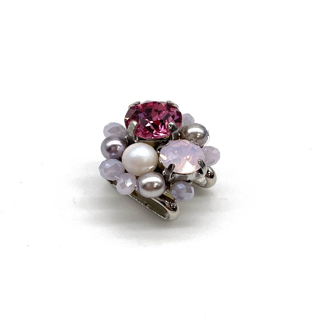 (New old stock) Obidome Other Casual Rhinestone Pearl Length approx. 2cm Width approx. 2cm S rank Pink 1137000872913