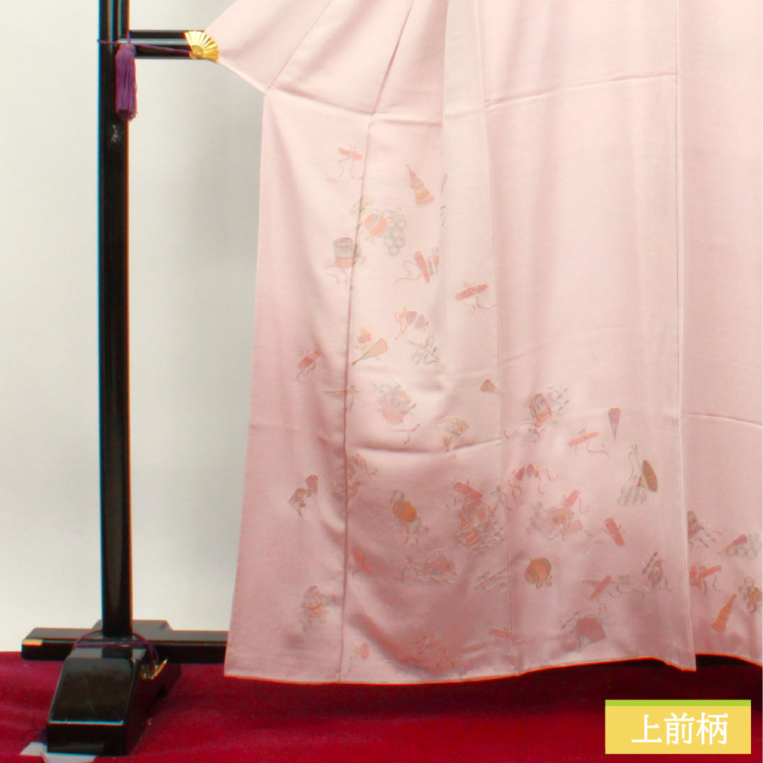 Homongi Pure silk Sleeve length 160cm Sleeve length 62.5cm Fading red Suzhou embroidery Shantou embroidery Treasure S rank Pink 1112003422413