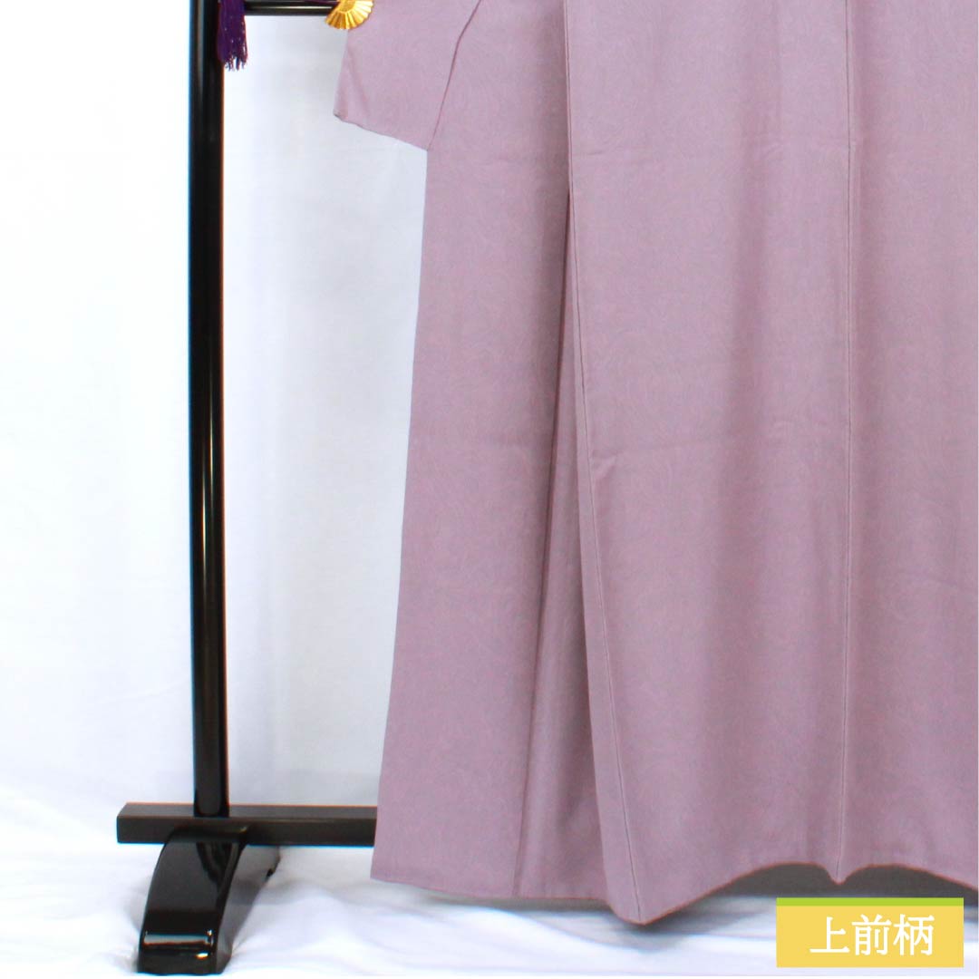 Small pattern, pure silk, length 160.5cm, sleeve length 64cm, lined, light purple, Sumi-nagashi dyeing, A rank, purple, 1115005523420