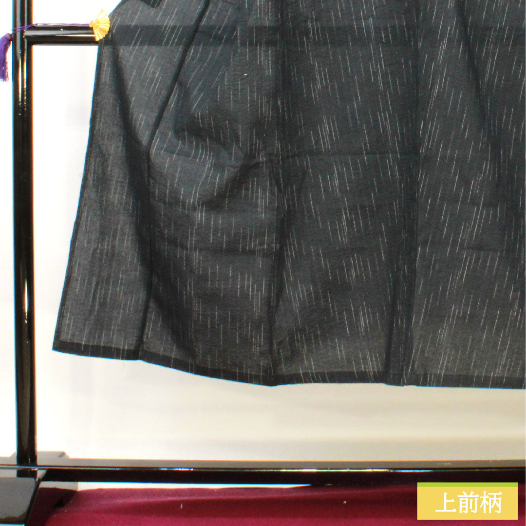 Men's Yukata Cotton Length 143.5cm Sleeve Length 62.5cm S Rank Unlined Black Patterned Stripes 1118005222410