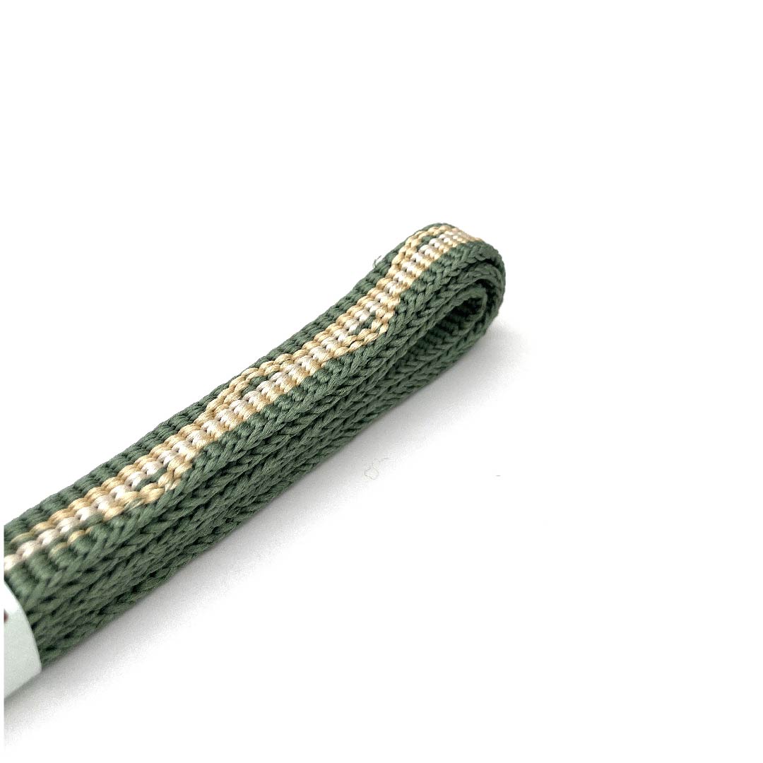 (New old stock) Silk obi-jime (sash fastener) - Shimamatsunezuiro (Shimamatsu gray) - Hand-woven cord - New old stock - Length approx. 165cm - Width approx. 1.2cm - Casual - A rank - Green 1135002643319