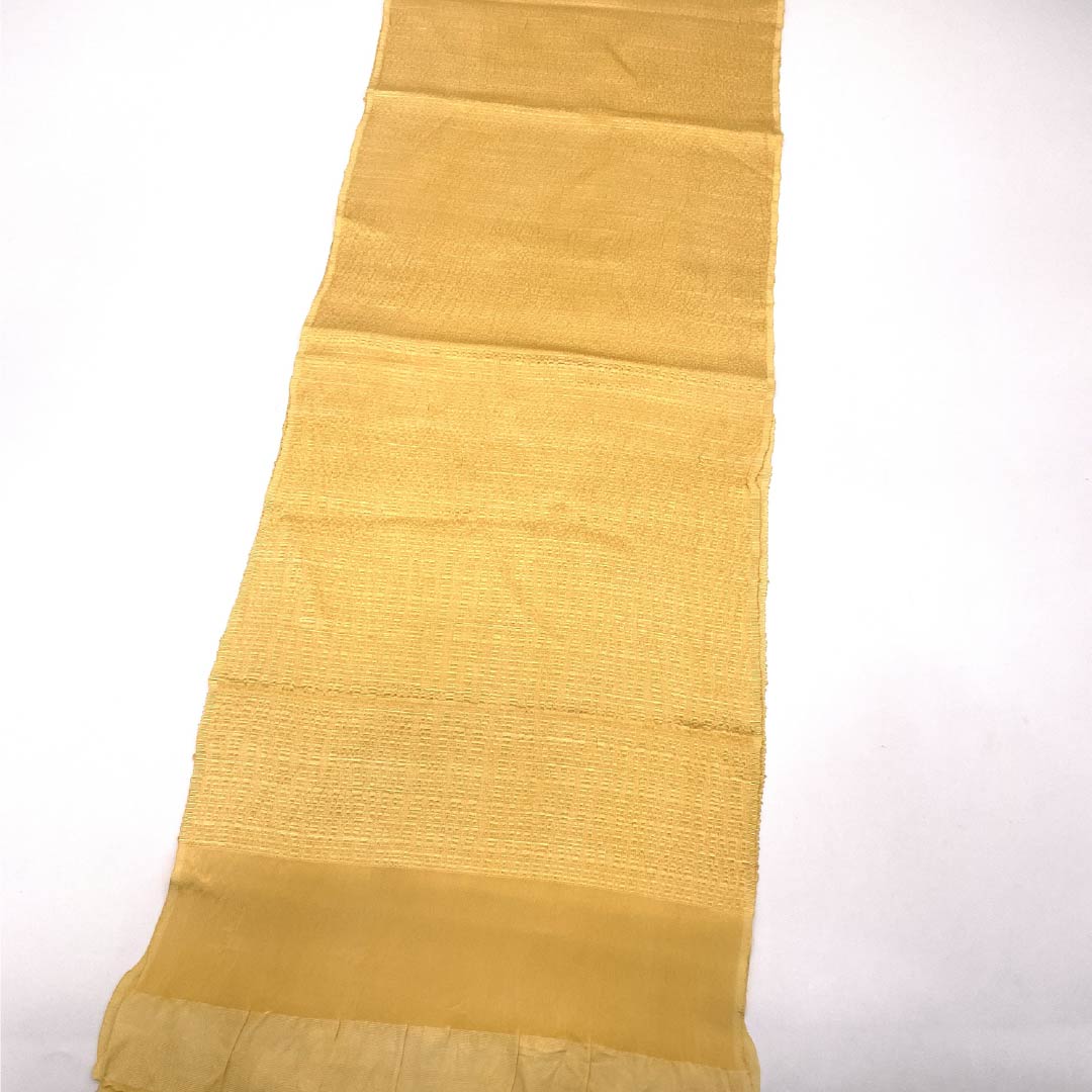 帯揚げ 正絹 Aランク セミフォーマル 玉蜀黍色(とうもろこしいろ) 長さ約173cm 幅約29.5cm 橙系 1136002453926