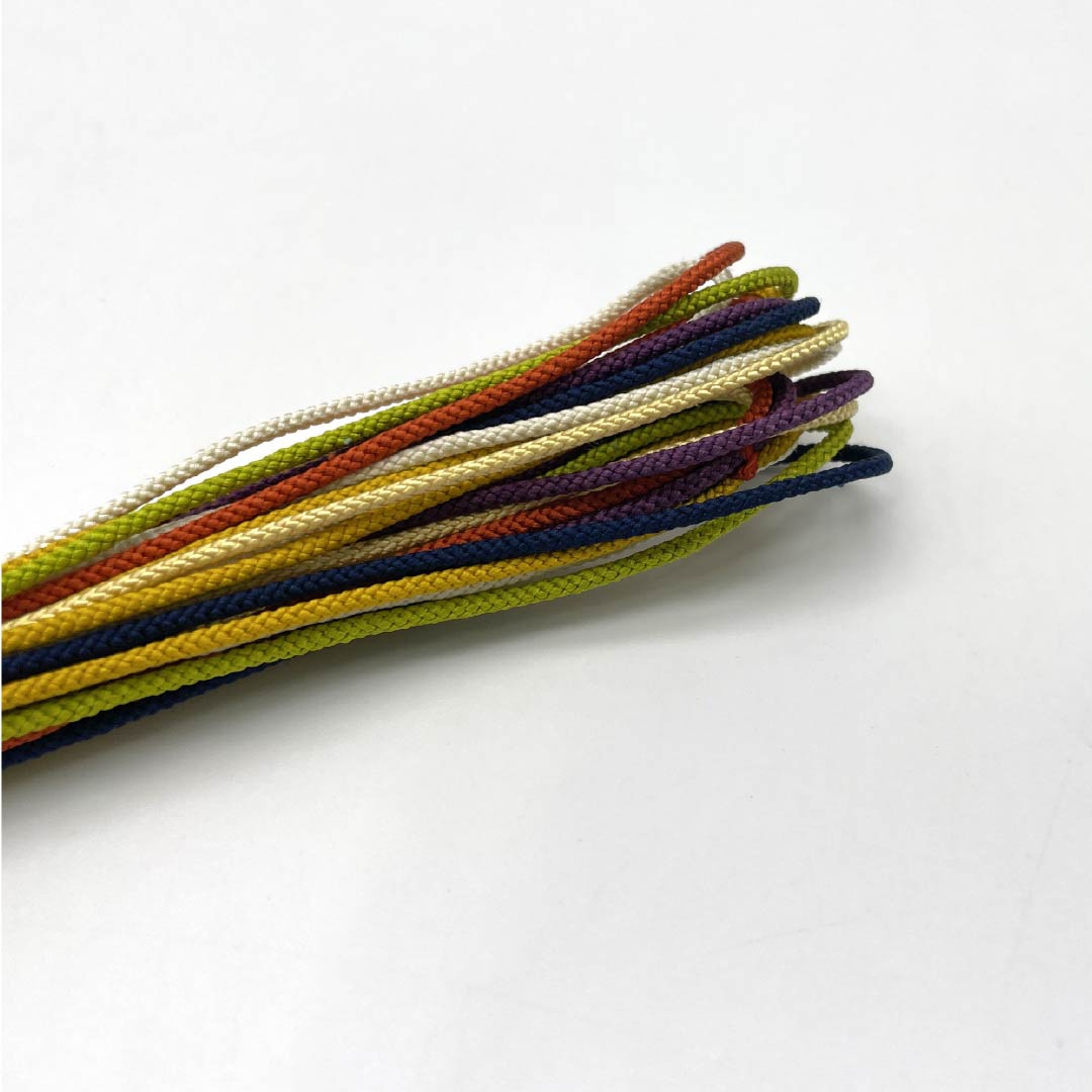 Stylish, colorful obijime (sash band) made of pure silk (S-rank), with twisted tassels, approximately 150cm long and 0.5cm wide. Casual, gradient design. Product number: 1135004922399