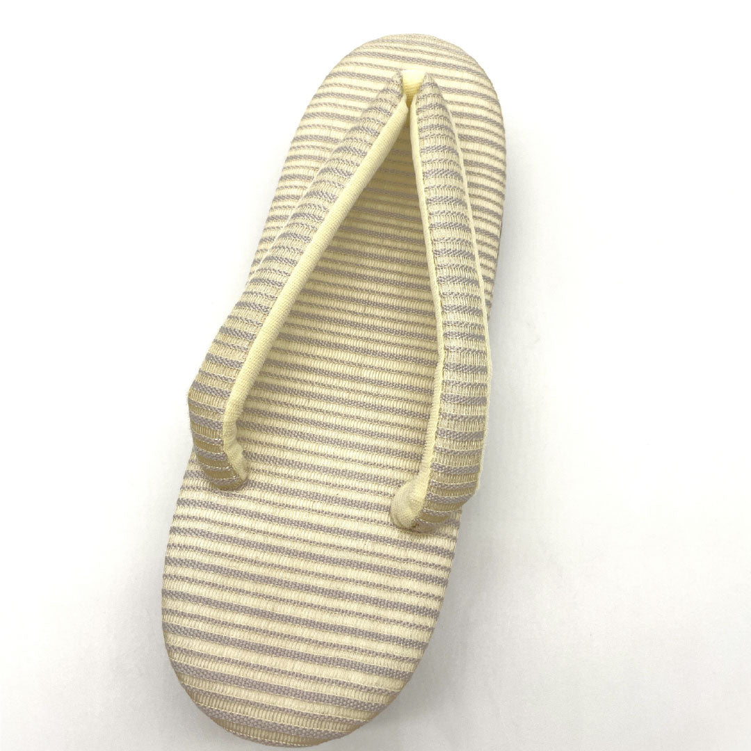 (Like New) EVA Zori Sandals, New Condition, Casual, One Size Fits All, Perfect for Rainy Days, Silk Fabric, 24cm Long, Size L, Cream, Product Number: 1122001331415