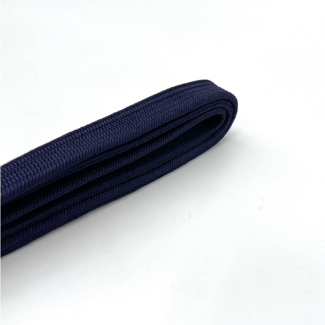 (Brand New) Silk Obi-jime (Sash Band) - Brown (Kachiiro) - Hirata Kumihimo Braided Cord, Kakuchoyugen-zome (Corporate Associated with Genso Dyeing), Twisted Tassel, Approx. 161.5cm Long, Approx. 1.3cm Wide, Casual, Purple, Item Number: 1135005041320