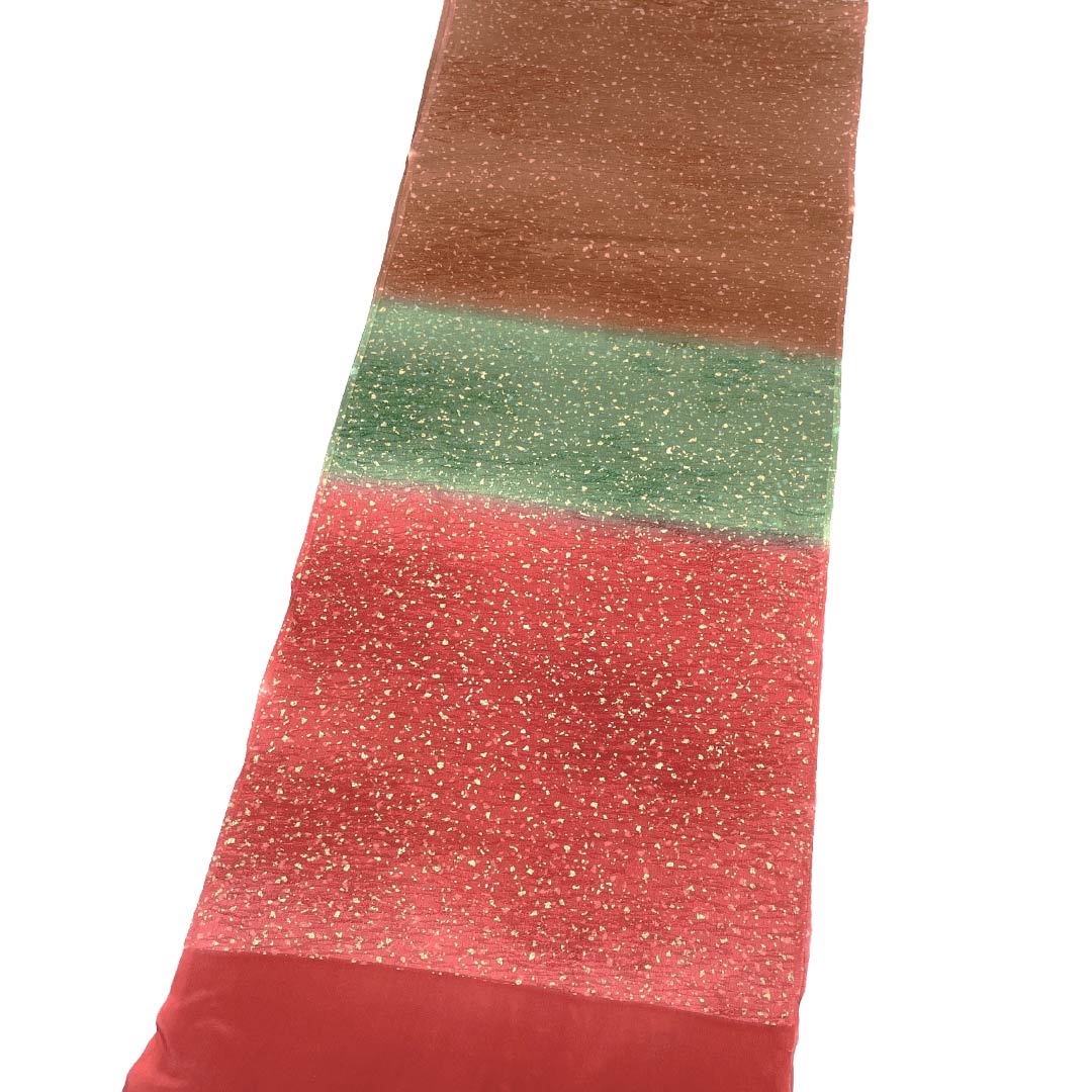帯揚げ 正絹 Sランク セミフォーマル 紅絹色(もみいろ) タタキ染 長さ約174cm 幅約28cm 赤系 1136004932912