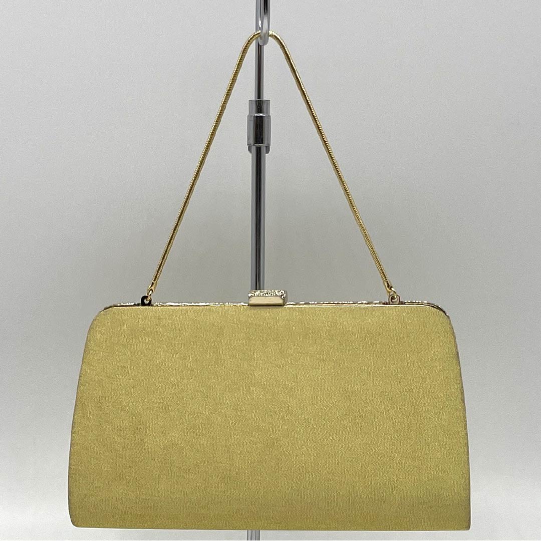(Like New) Formal Zori and Bag Set, Grade A, 2-Way, Size S, Gold, 1133000303221