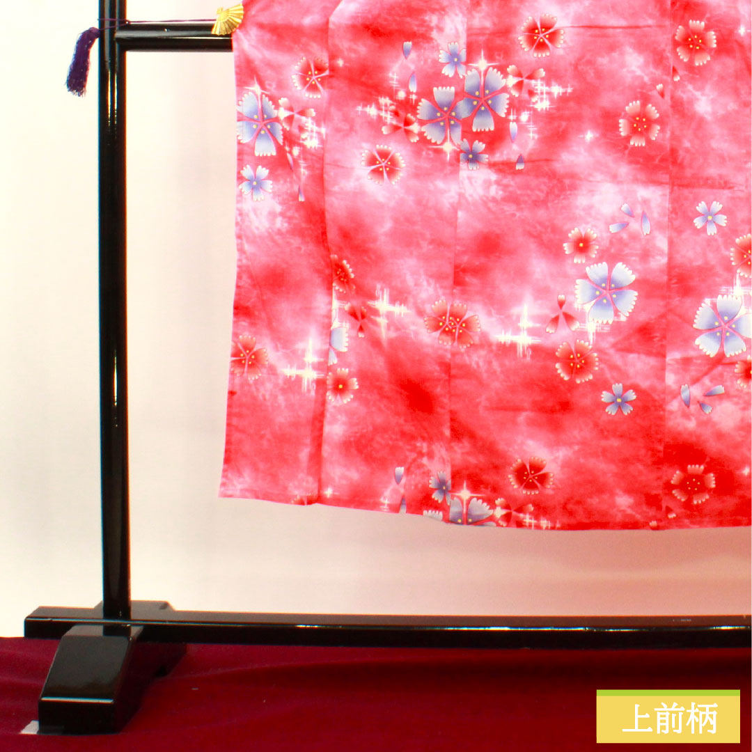 浴衣 木綿 身丈148cm 裄丈63.5cm Sランク 単衣 ピンク系 梅重色(うめがさねいろ) 桜 1118005082113