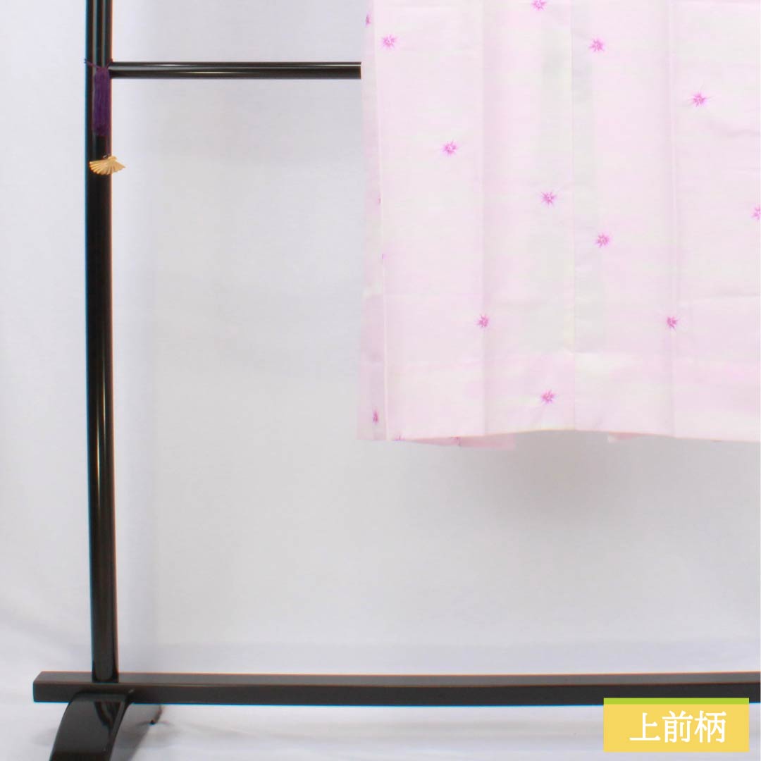 Nagajuban (long under-kimono), Polyester, Grade A, Length 115cm, Sleeve Length 61cm, Single-layer, Pale Pink (tankoshoku), Abstract Pattern, Half-collar, with Raising, Purple, 1129000783120