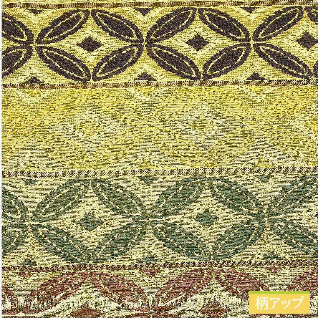 Fukuro Obi, pure silk, gold, Shippo Tsunagi, obi length 447cm, S rank, six-way, semi-formal, gold, 1123011432321