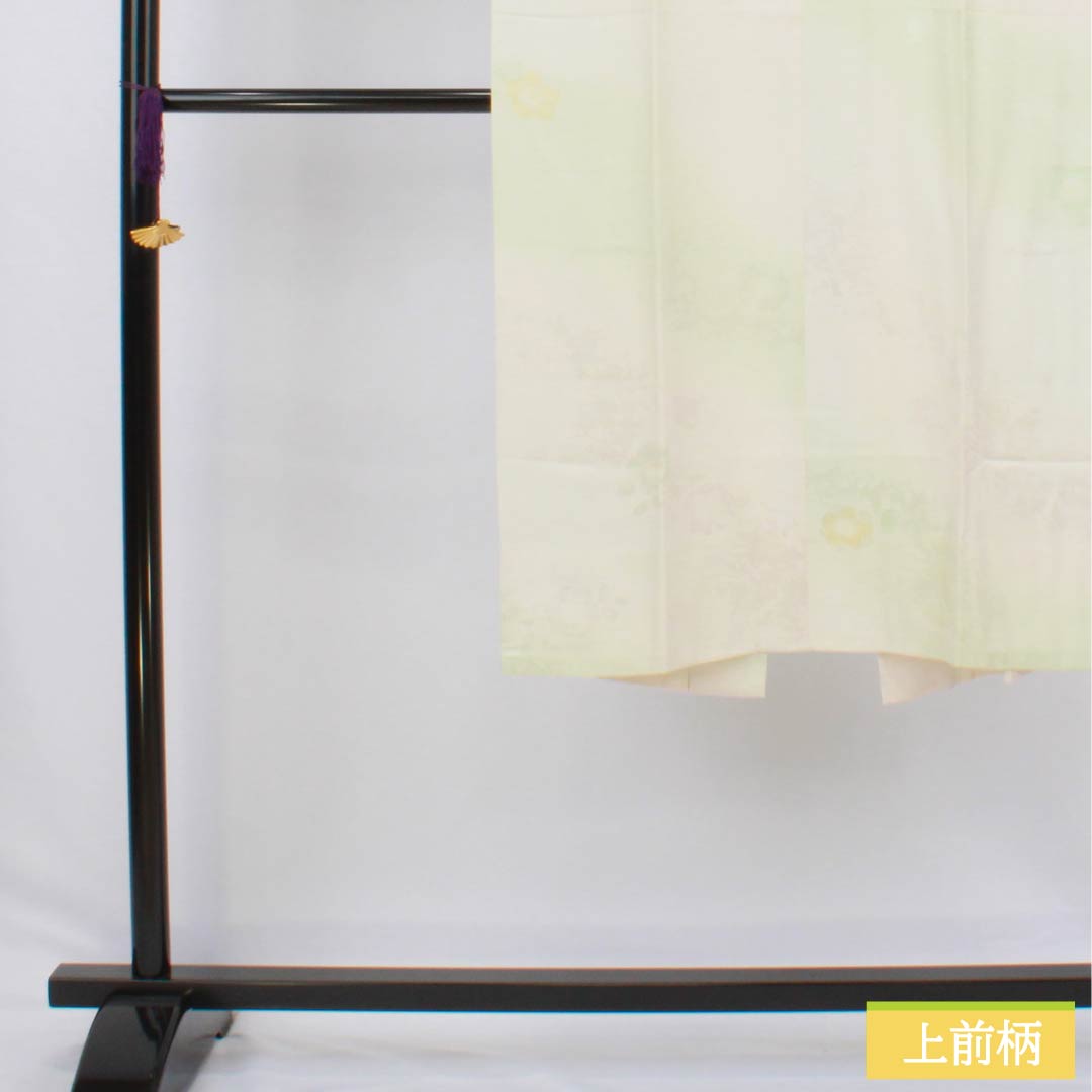 長襦袢 正絹 Sランク 身丈120cm 裄丈60.5cm 単衣 ぼかし染 吉祥文様 緑系 1129000752119