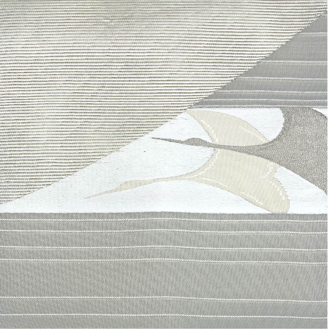 Nagoya obi, Unohana color, summer obi, silk, abstract pattern, obi length 362.5cm, pure silk, A rank, point pattern, semi-formal, gray, 1124004153322, Nagoya style