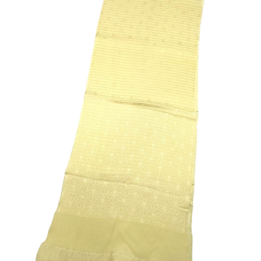 帯揚げ 正絹 Sランク セミフォーマル 淡黄色(たんこうしょく) 夏用 絽 長さ約162cm 幅約27cm 黄系 1136004832923