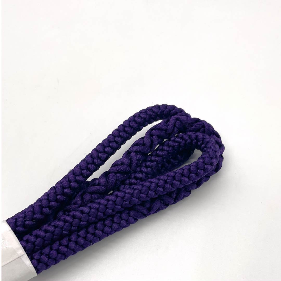 S-Rank Silk Obijime (Sash Band) - Purple-Brown, Round Braid, Approx. 160.5cm Long, Approx. 0.8cm Wide, Casual, Purple, Item Number: 1135004432320