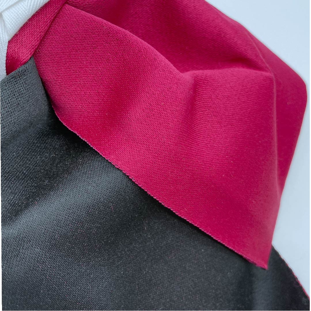 Ready-made obi, strawberry color, plain, polyester, S, red, 1131000532912