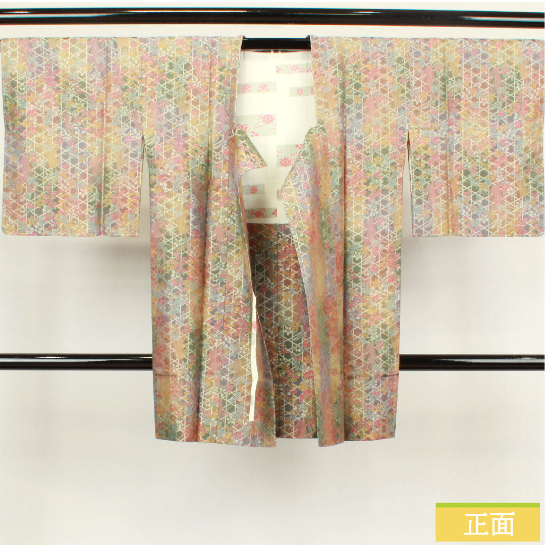 Travel wear, pure silk, length 94cm, sleeve length 64.5cm, floral pattern, A rank, lined, gradation style, 1117000633999
