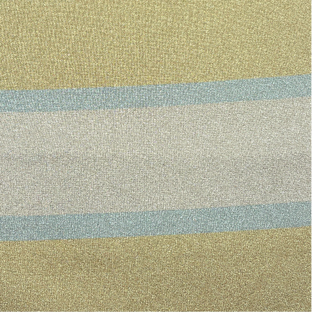 Fukuro Obi (Sash) Silver Color Horizontal Stripes Length 434cm Pure Silk S Rank Six-way Casual Silver 1123005142322
