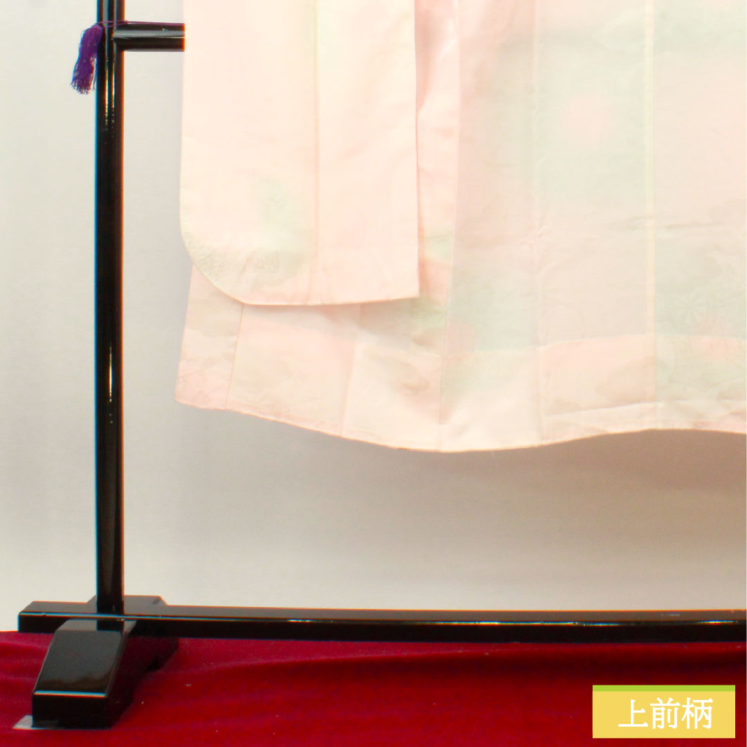 Nagajuban polyester, length 134.5cm, sleeve-to-sleeve 66cm, unlined, for furisode, gradated dye, Rank B, pink tones, 1129000644413