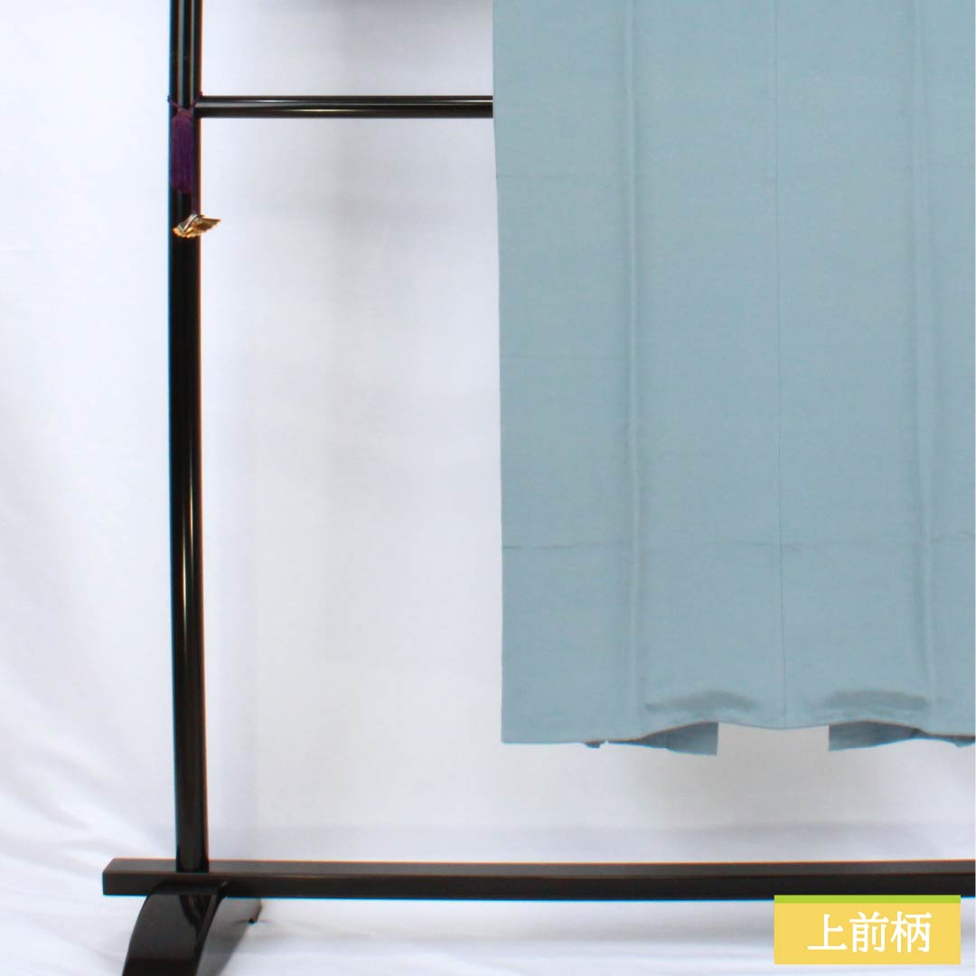 Men's Nagajuban (long under-kimono), Pure Silk, Grade A, Length 137cm, Sleeve Length 64.5cm, Oborohanairo (Oborohana Iro) with Landscape Painting, Single-layer, Light Blue, 1140000763324
