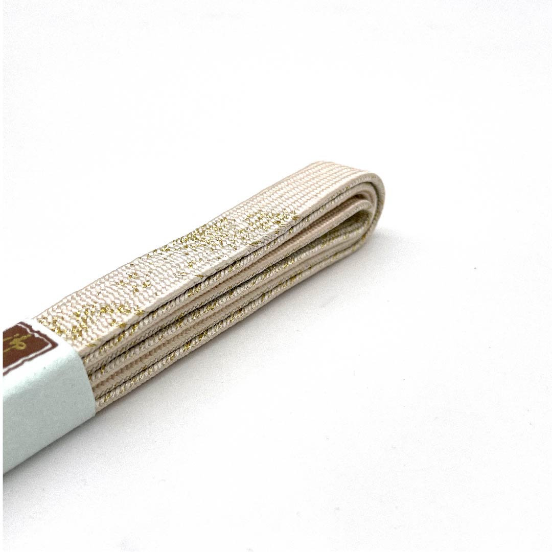 (Like new) Pure silk obijime (sash band) in Tonokoiro (colored powder) with specially selected gold and silver threads. Like new. Length: 159cm, Width: 1.5cm. Semi-formal. S rank. Cream color. Product number: 1135002992315