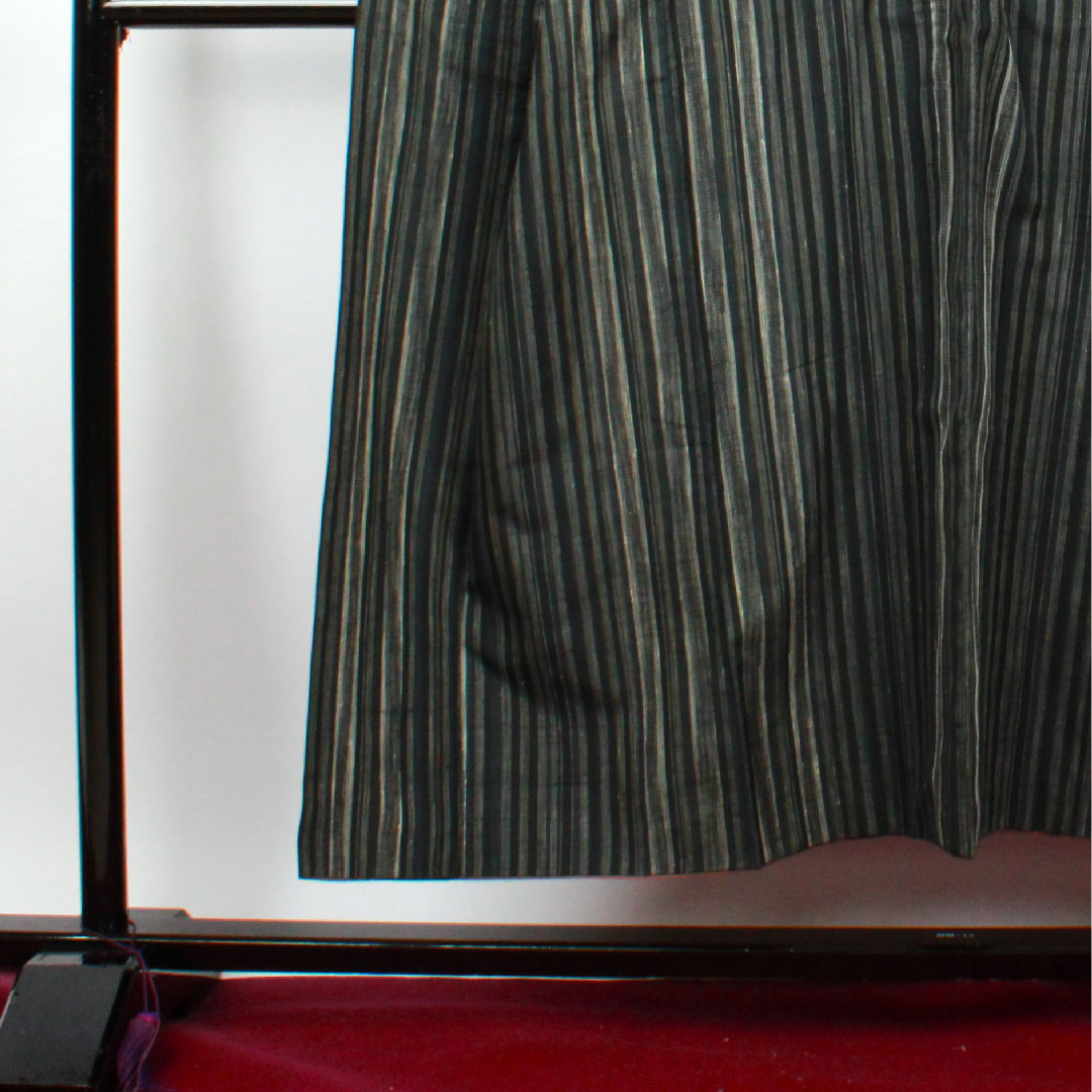 Tsumugi Length 150cm Sleeve length 65cm Striped Tokamachi Tsumugi Pure silk A rank Awase Gradation 1116001833199