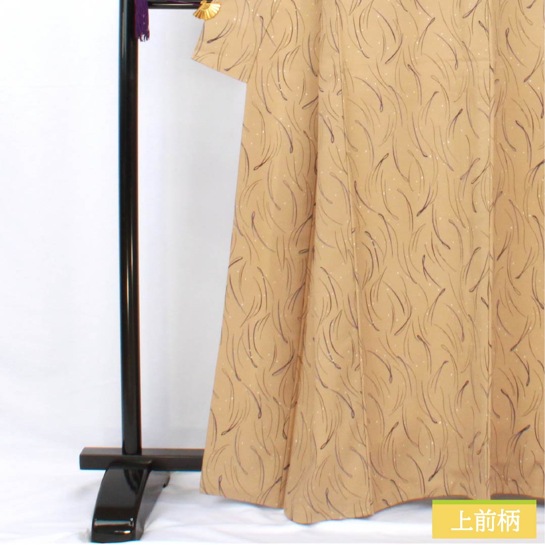 Small pattern, polyester, length 163.5cm, sleeve length 63.5cm, lined, walnut color, abstract pattern, S rank, beige, 1115005632425