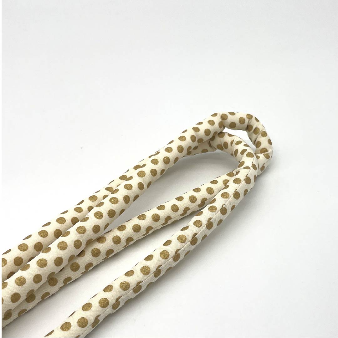 S-Rank Milky White Obijime (Sash Band) for Furisode Kimono, Round Hook, Dot Pattern, Approx. 174cm Long, Approx. 1.6cm Wide, Formal, Cream-Colored, Product Number: 1135004152415