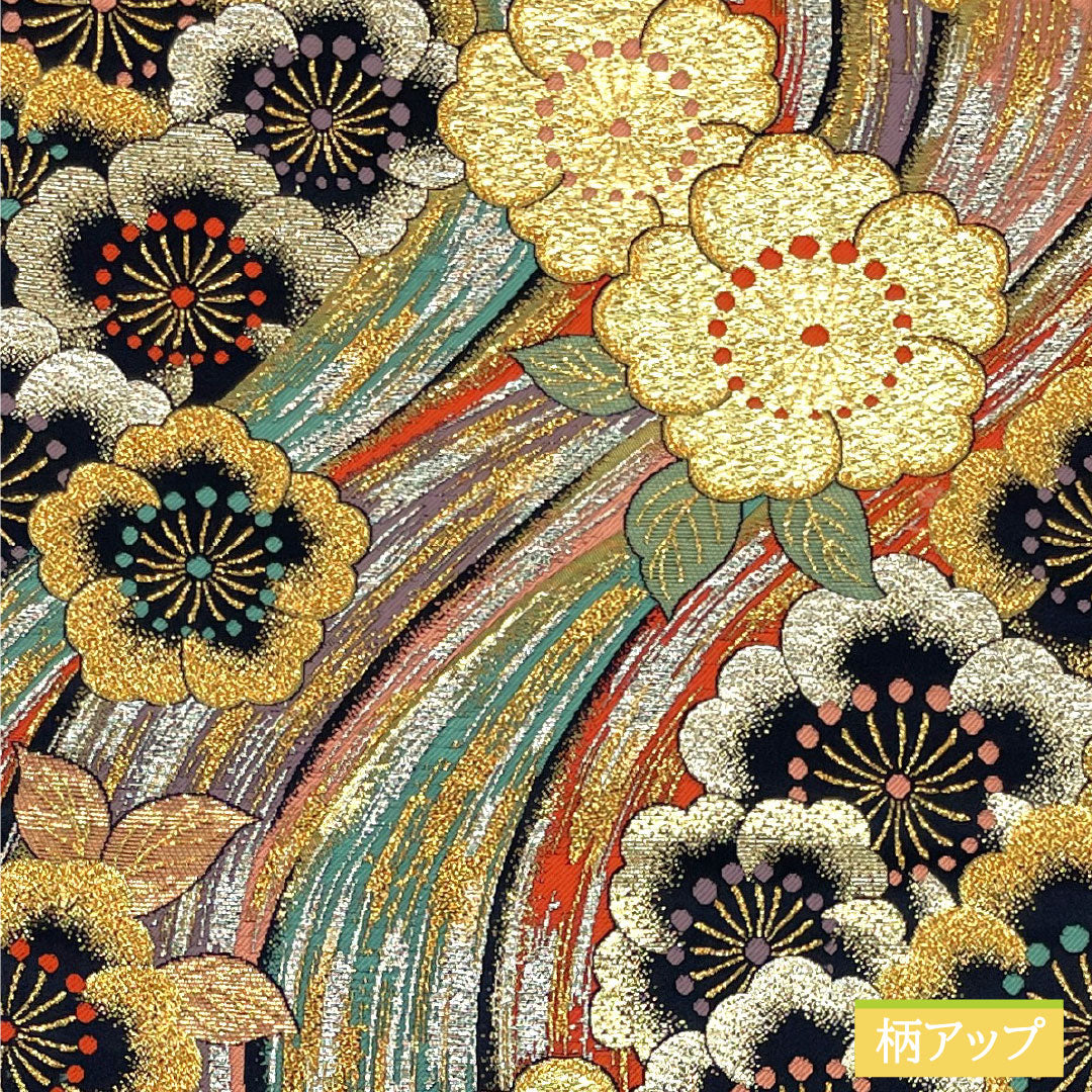 A-Rank Nishijin-ori Silk Fukuro Obi for Long-Sleeved Kimono, 442cm Long, Six-Ply, Formal, Gradient Pattern, Product Number: 1123016303399