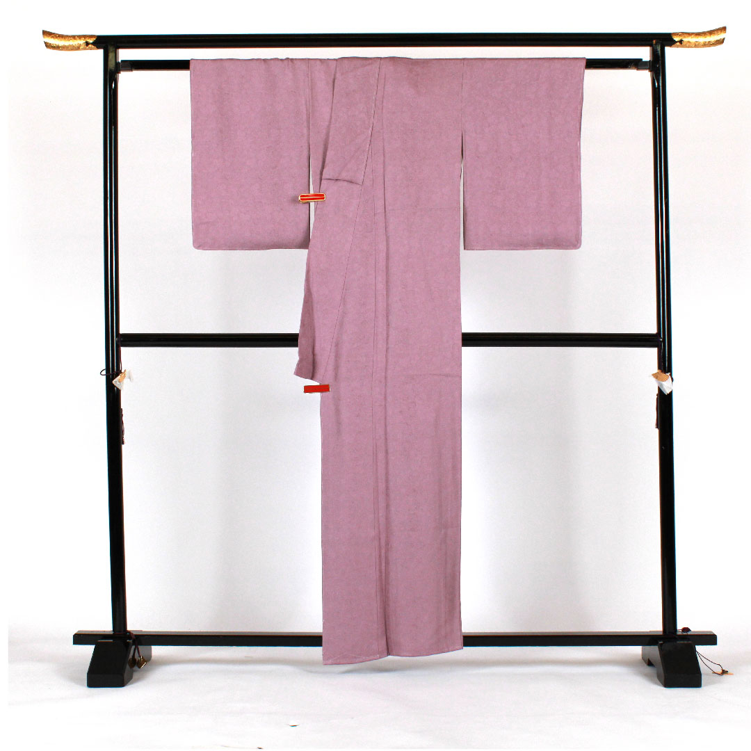 Plain color, floral and bird pattern, circle with crocodile pattern, length 160cm, sleeve length 65cm, lined, pure silk, S rank, purple, 1114000212320