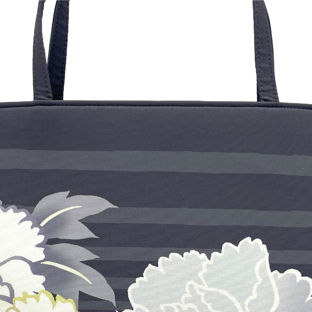 (新品)和装バッグ カジュアル NEWランク 鶴の黒羽色(つるのくろばいろ) 百花王 一輪館 WAKKA グレー系 113900150122