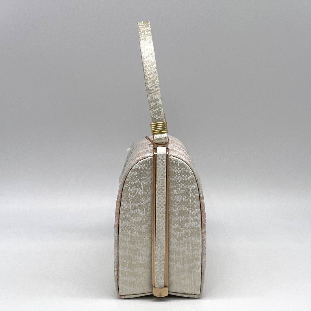 (新古品)草履バッグセット フォーマル Aランク 華文 帯地 Lサイズ 金系 1133000423421