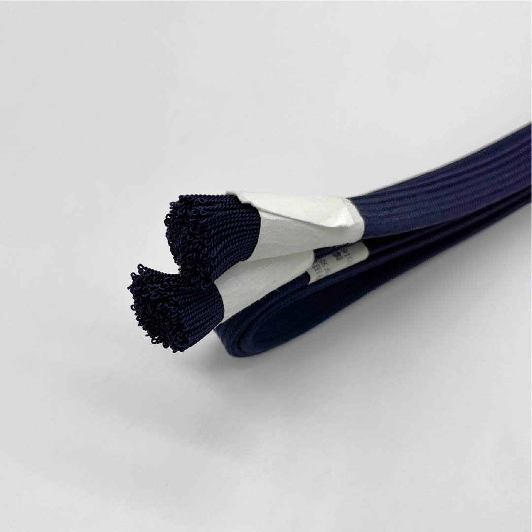 (Brand New) Silk Obi-jime (Sash Band) - Brown (Kachiiro) - Hirata Kumihimo Braided Cord, Kakuchoyugen-zome (Corporate Associated with Genso Dyeing), Twisted Tassel, Approx. 161.5cm Long, Approx. 1.3cm Wide, Casual, Purple, Item Number: 1135005041320