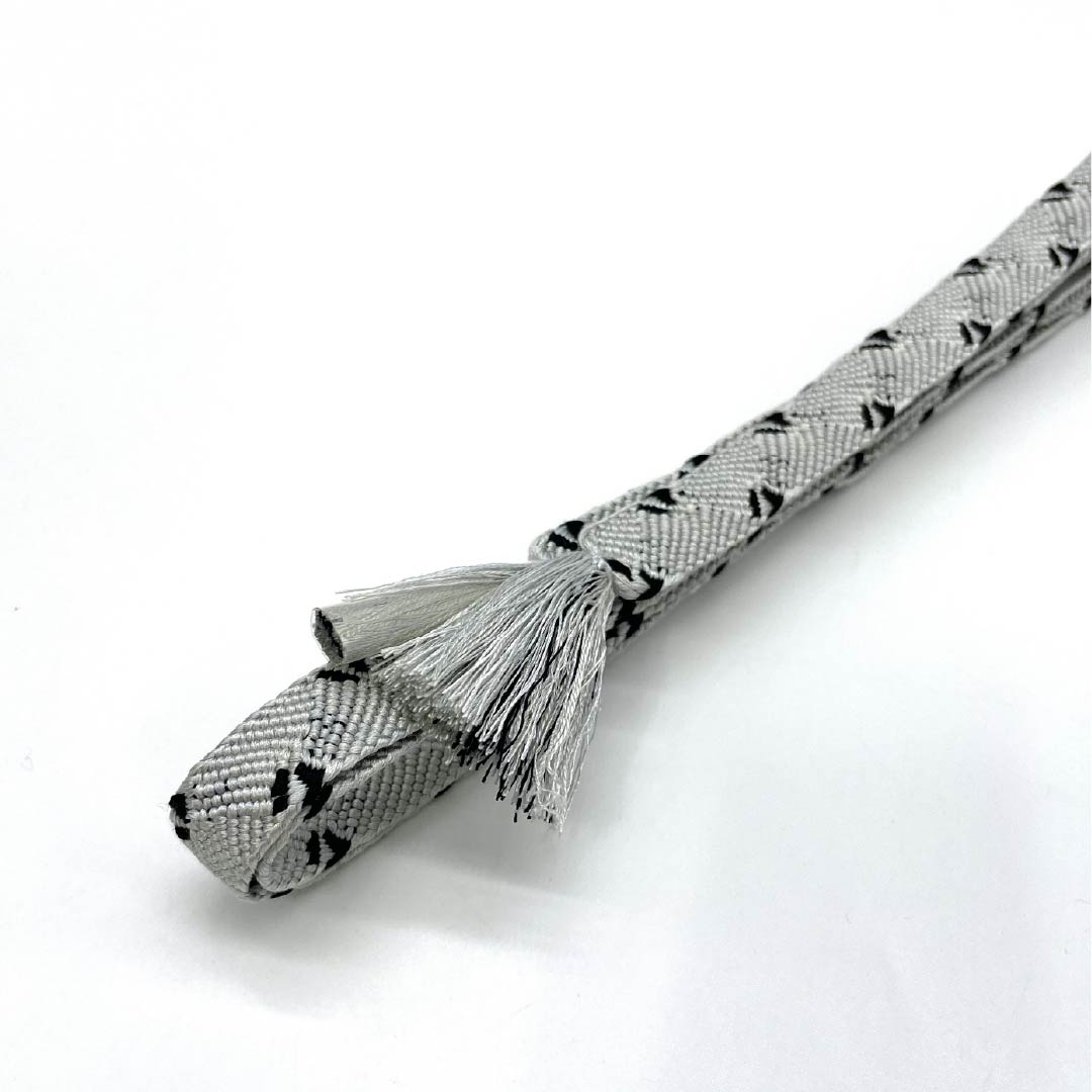 帯締め 正絹 Sランク 薄鼠色(うすねずいろ) 平組 長さ約155cm 幅約1.5cm カジュアル グレー系 1135006192322