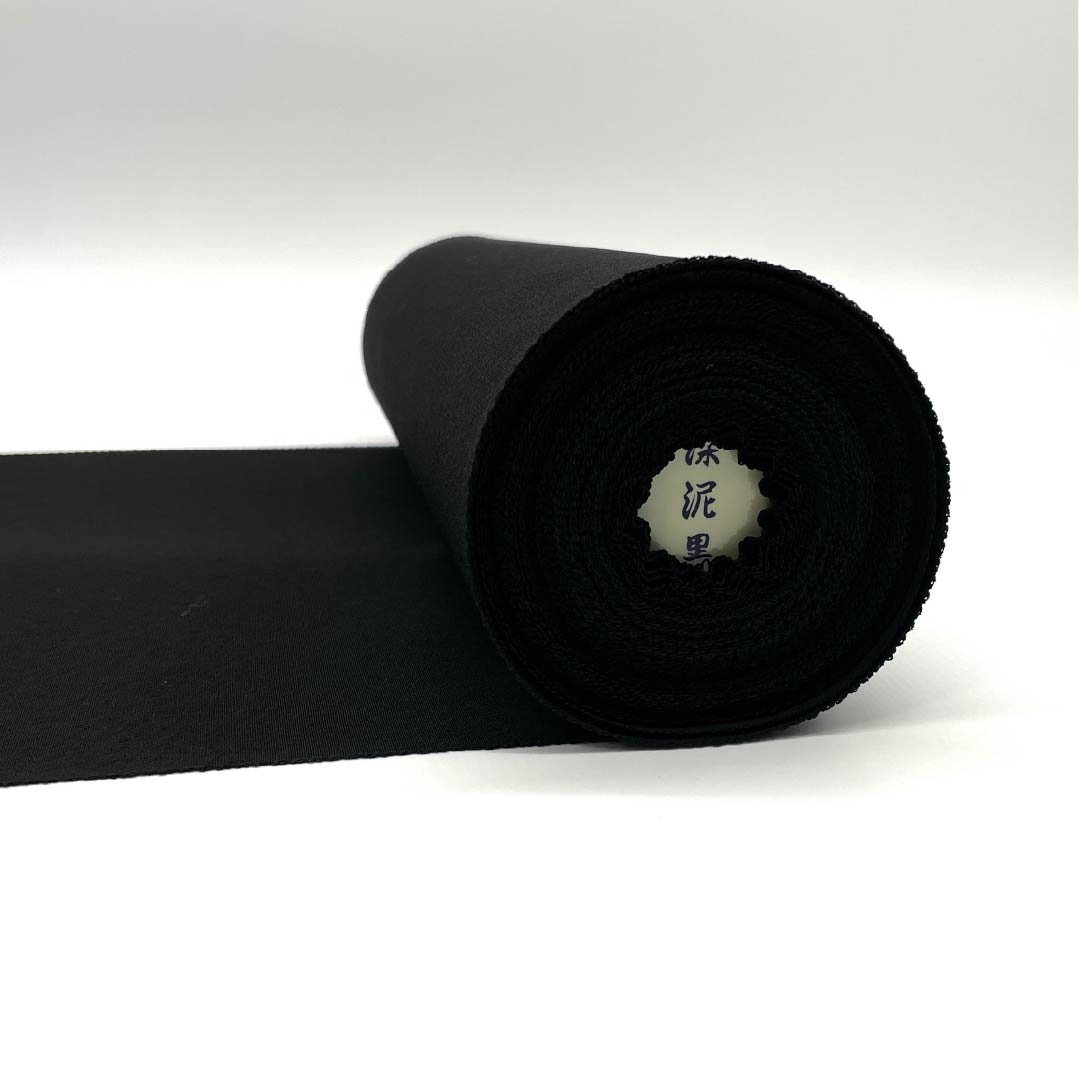 Mourning Cloth, Pure Silk, S-Rank, Stone-Mounted, Deep Muddy Black, Tango Chirimen, Black, 1130001262910