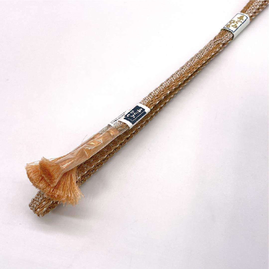 (Brand New) Pure Silk Obi-jime (Sash Band) in Apricot Color (New Rank) for Single-Layer Kimono (Summer Wear), Length: Approx. 168cm, Width: Approx. 1.2cm, Casual, Orange, Item Number: 1135005561326