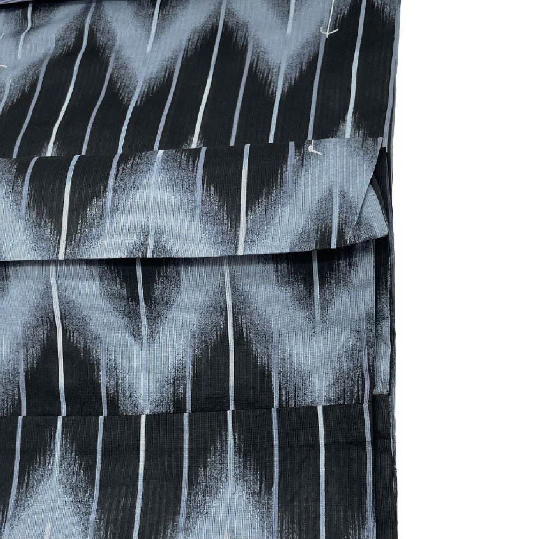 Men's Yukata Cotton NEW Rank Length 149cm Sleeve-to-sleeve 71cm Black XYLICOOL Cooling zig-zag pattern Unlined Black-based 1138000111410