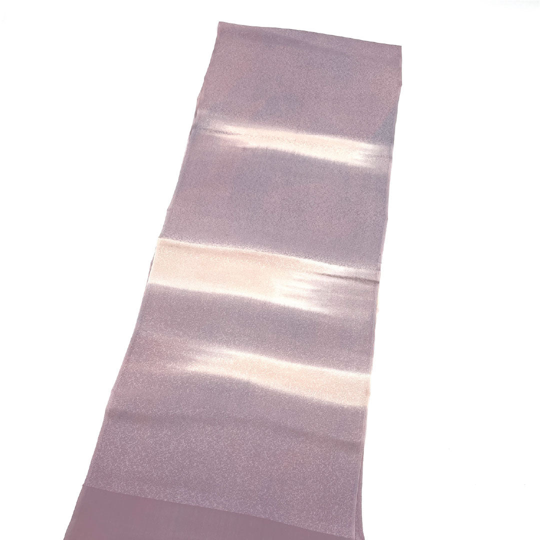 Semi-formal silk obiage (sash sash), S-rank, pale purple and fading crimson, approximately 168cm long and 30cm wide, purple-based. Product code: 1136001632920