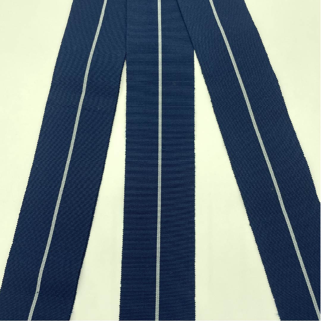 Square obi, pure silk, dark blue iron color, one-piece, length 398cm, width 9.5cm, S rank, blue, 1134000362917