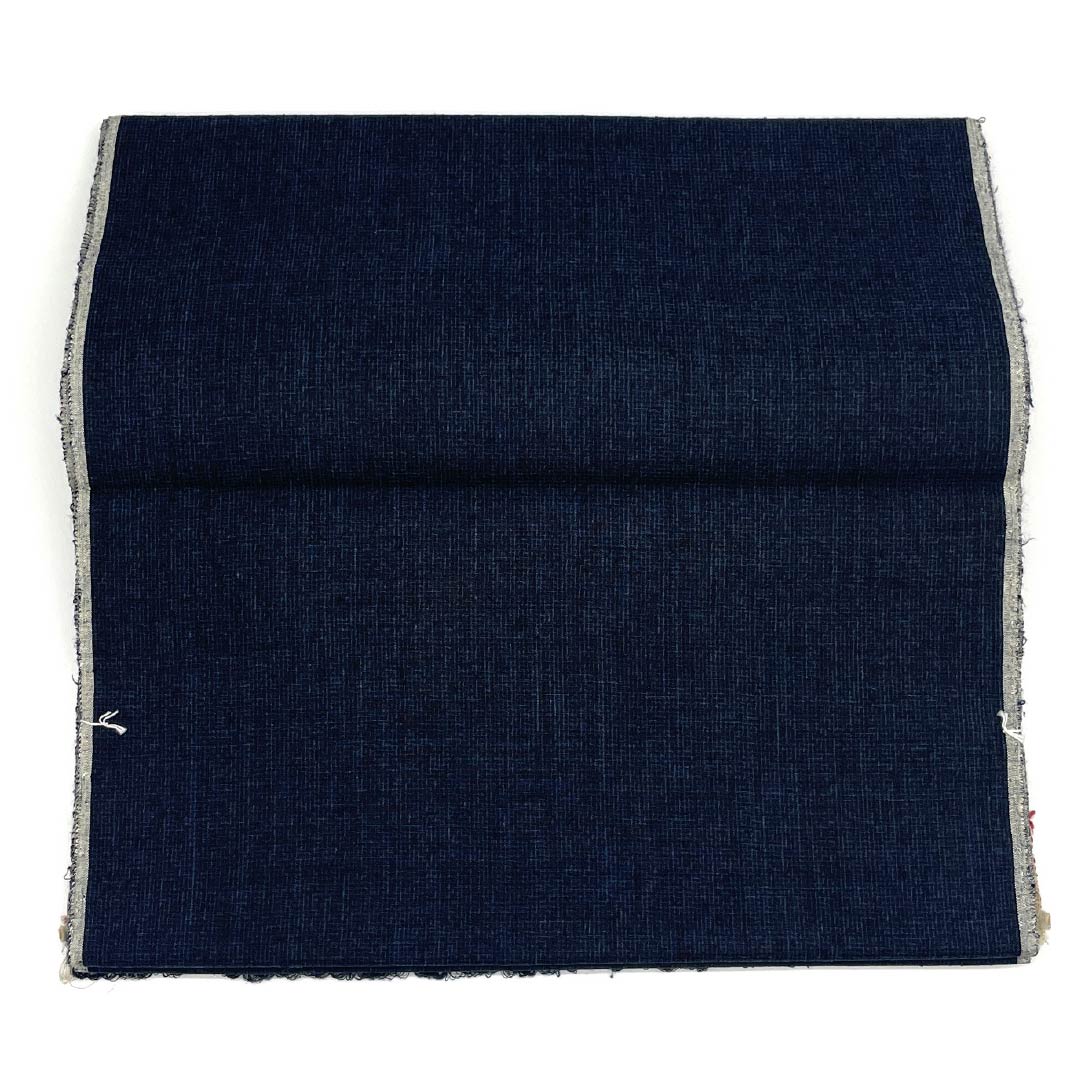 Men's Silk Fabric, New Rank, Fusubeiro (Smoked Color), Authentic Yuki Tsumugi, Size 120, Tortoise Shell, Red Selvedge, Navy Blue, 1130001291918