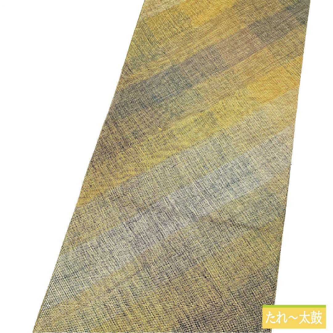 Fukuro Obi, pure silk, made by Hinaya, Nishijin weave, diamond pattern, reversible, obi length 454cm, S rank, full length, semi-formal, gradation style, 1123012622499