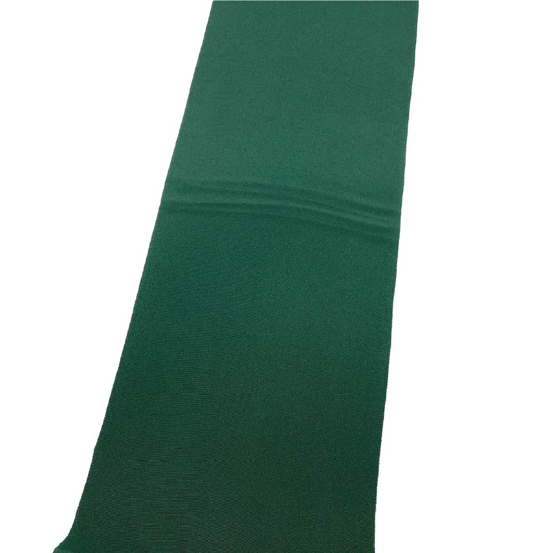 帯揚げ 正絹 Sランク カジュアル 深緑色(ふかきみどりいろ) 無地 ちりめん地 長さ約168cm 幅約29cm 緑系 1136001832919