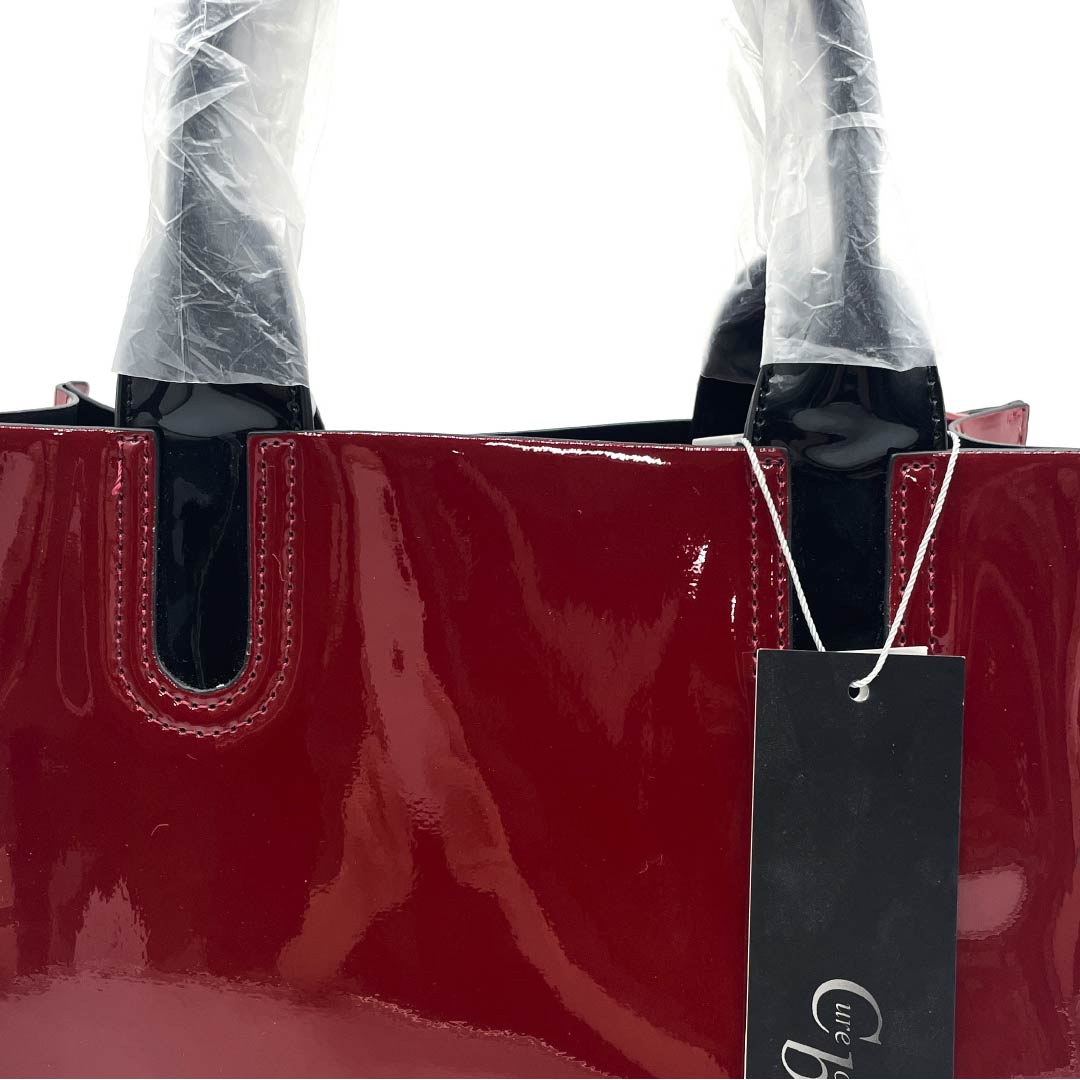 (Like New) Western-style Bag, Cowhide Split Leather, Grade A, Like New, Cowhide Split Leather, 2-Way, Red, 119700034312