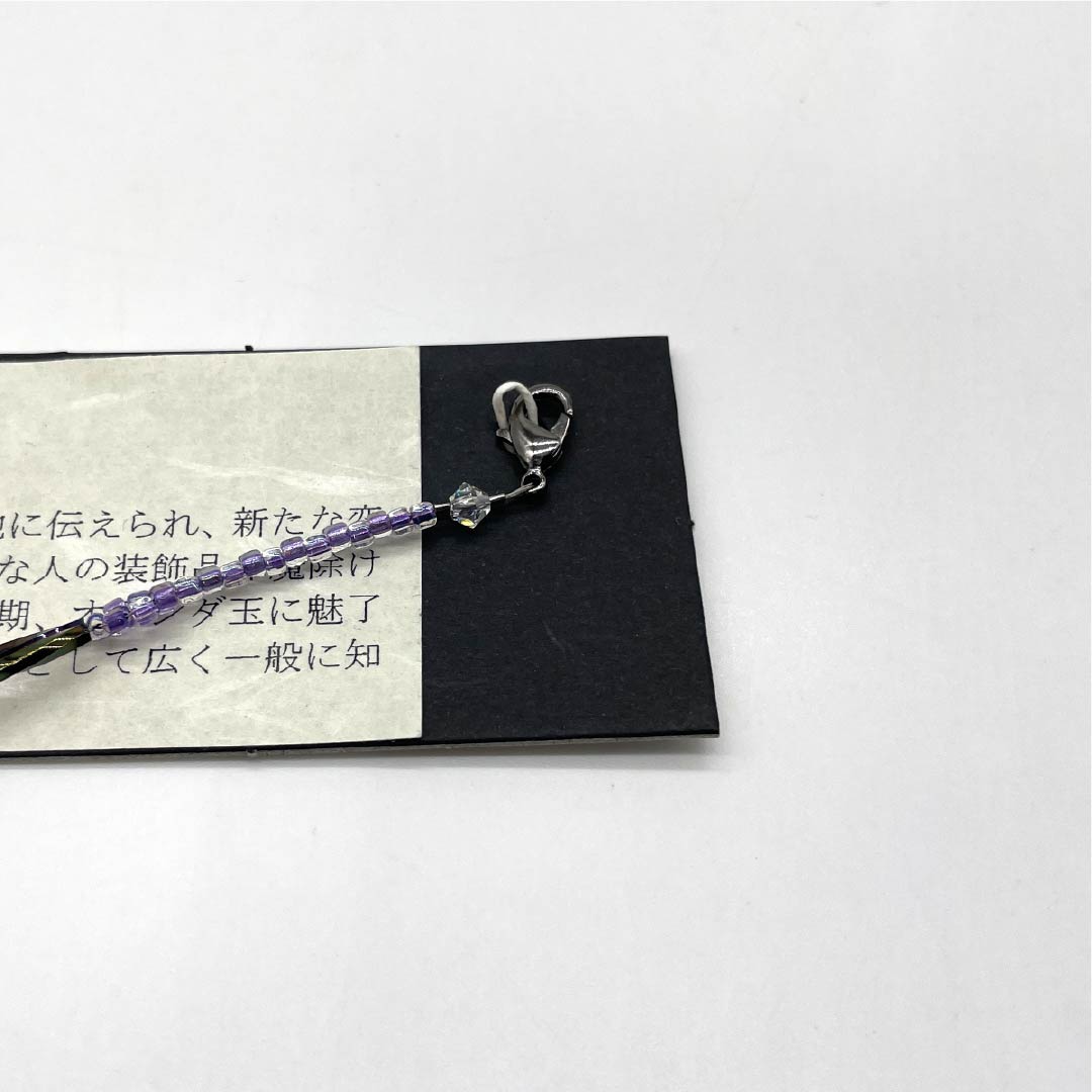 Haori cord, NEW rank, casual, Suiran Kobo, Dragonfly Beads, Unrivaled Type, Glass Beads, White, 1121000191911