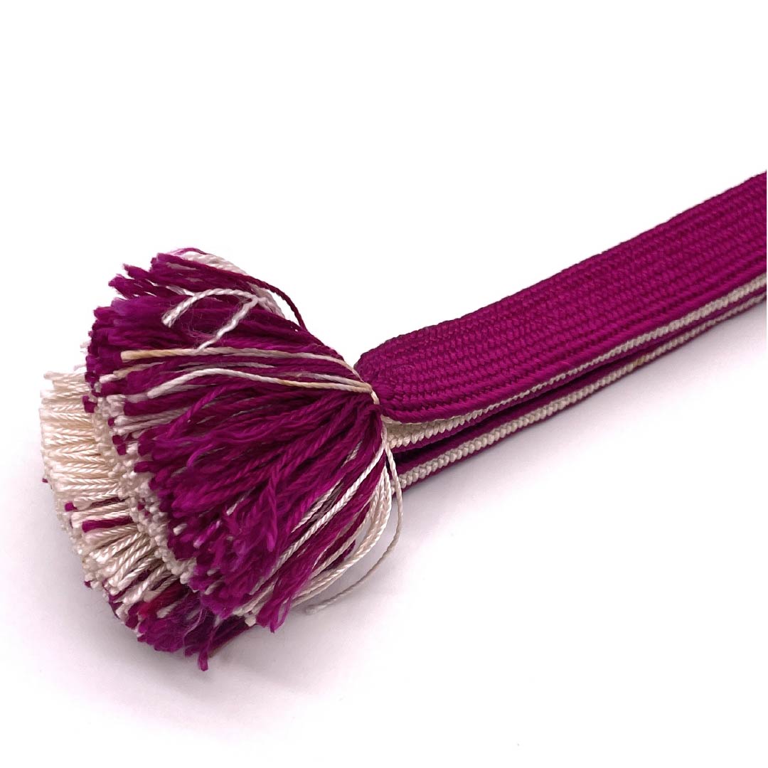 Pure silk obijime (sash band) with a tortoiseshell pattern, grade A, approximately 147cm long and 2.1cm wide, suitable for semi-formal wear, pink, product number 1135003843313