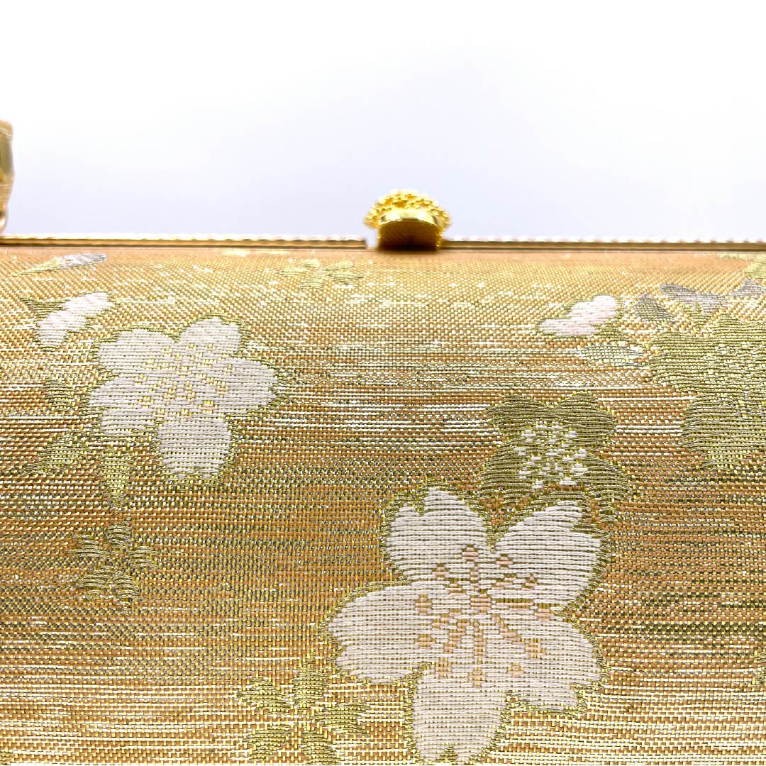和装バック フォーマル 朱華色(はねずいろ) 振袖用 桜 古典柄 橙系 Aランク 113900038326