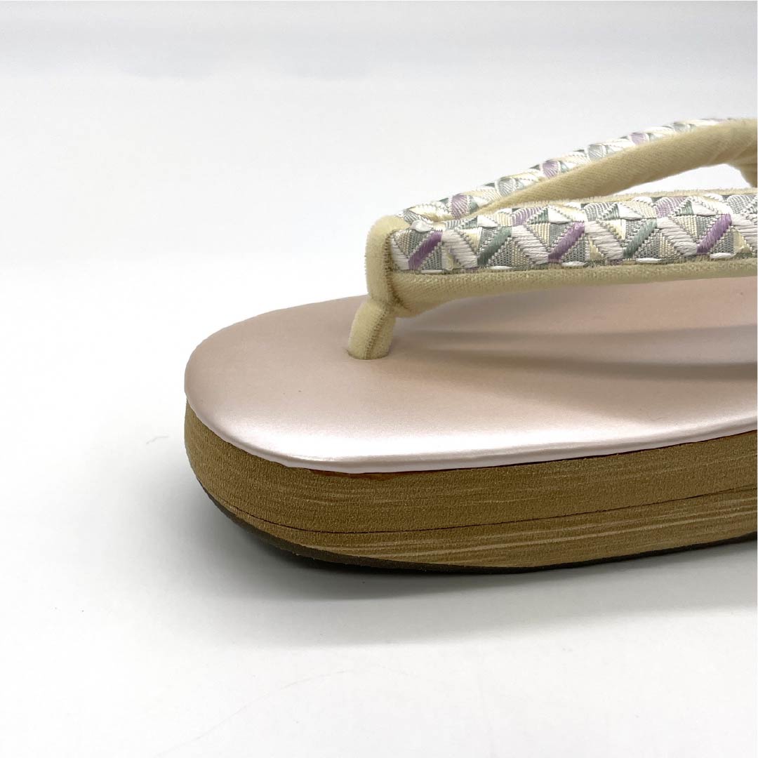 (Like New) Seinosuke Zori Sandals, Synthetic Leather, New Condition, Casual, EVA, Length 24cm, Size L, Pink, Product Number: 1122001491413