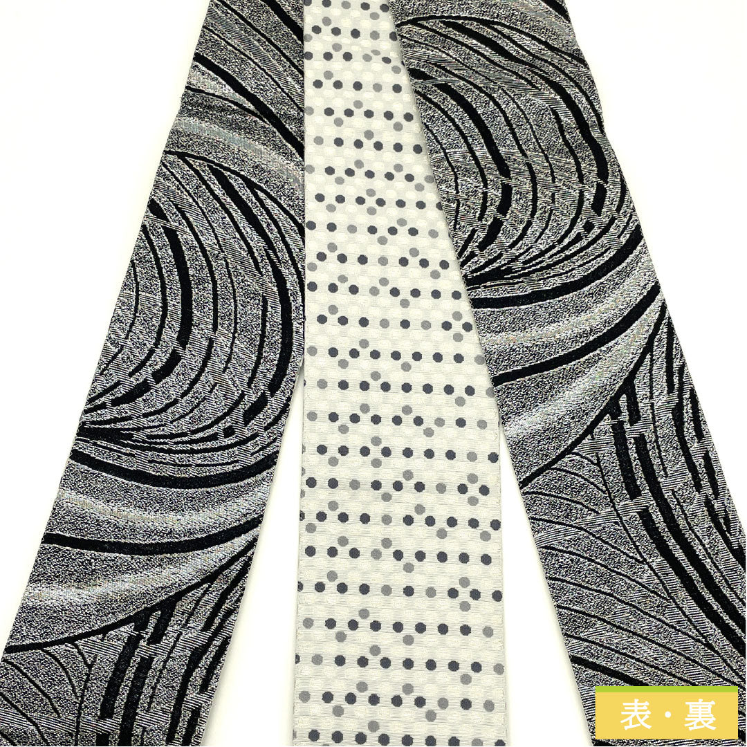 (Brand new, unused) Pure silk square obi with aurora, sparkling geometric polka dots, gradient pattern, length 412cm, width 10cm, item number 1134000621999
