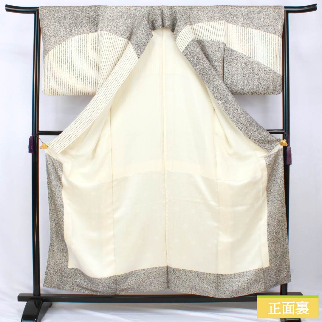 Homongi Silk S-rank Awase Length 157cm Yuki 64.5cm Off-white Tataki Dye Suzhou Embroidery Floral Pearl Tone Processing White System 1112007752311